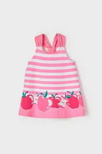 Sukienki - Mayoral Mayoral Sukienka dziecięca kolor fioletowy mini rozkloszowana - grafika 1