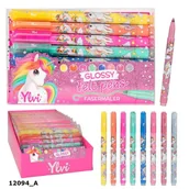 Przybory szkolne - Flamastry Metaliczne Jednorożec Ylvi 8 Kolorów 12094A - miniaturka - grafika 1