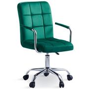 Fotele i krzesła biurowe - Krzesło biurowe obrotowe HARIS (DC-6096H) / Zielone - miniaturka - grafika 1