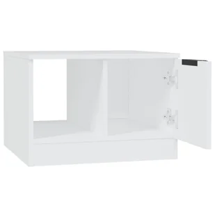 Lumarko Stolik kawowy, biały, 50x50x36 cm, materiał drewnopochodny - Ławy i stoliki kawowe - miniaturka - grafika 7