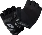 Rękawiczki rowerowe - Rękawiczki rowerowe Hi-tec Fers czarne rozmiar M - miniaturka - grafika 1
