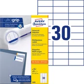 Etykiety do drukarek - Avery Trwałe etykiety uniwersalne Zweckform; A4, 100 ark./op., 70 x 29,7 mm, białe /3489/ ZW152 - miniaturka - grafika 1