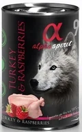 Mokra karma dla psów - Alpha Spirit Indyk z malinami 400g 19928-uniw - miniaturka - grafika 1