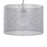 Lampy sufitowe - Beliani Lampa wisząca szara MEZEN - miniaturka - grafika 1