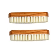 Środki do obuwia i ubrań - 2x Szczotka do Nubuku z Gumową Krepiną - miniaturka - grafika 1