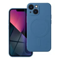 Etui i futerały do telefonów - OEM Futerał Silicone Mag Cover Do Iphone 13 Mini Niebieski - miniaturka - grafika 1