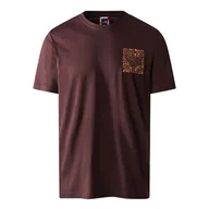 Koszulki sportowe męskie - Koszulka The North Face Fine 00CEQ5OS61 - brązowa - miniaturka - grafika 1