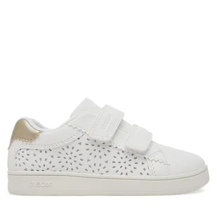 Sneakersy Geox J Eclyper J55LRA 000BC C0588 S Biały - Buty dla dziewczynek - miniaturka - grafika 1