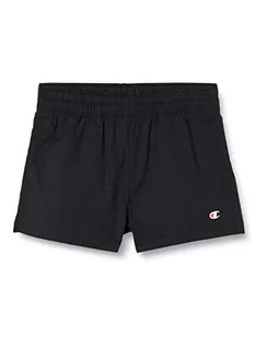 Spodenki damskie - Champion Unisex dziecięce szorty Legacy American Classics Popeline Stretch Cotton Shorts, czarny, 3-4 Lat - grafika 1