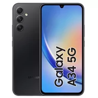 Telefony komórkowe - Samsung Galaxy A34 5G 8GB/256GB Dual Sim Czarny - miniaturka - grafika 1