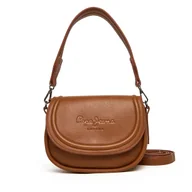 Torebki damskie - Torebka Pepe Jeans Crisha Code PL0300006 Brązowy - miniaturka - grafika 1