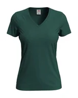 Koszulki i topy damskie - Koszulka damska T-shirt damski Stedman V-neck ST2700 Bottle Green XL - miniaturka - grafika 1