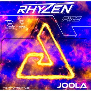 Pokrycie Joola  Rhyzen Fire  2,0 mm, Czarny - Tenis stołowy - miniaturka - grafika 1