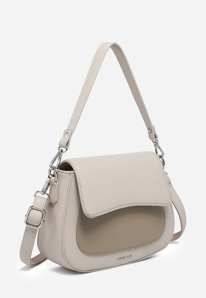 Praktyczna Damska Torebka Listonoszka Na Ramię Do Ręki LUIGISANTO Beżowa