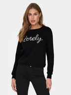 Bluzy damskie - ONLY Bluza Amy 15331042 Czarny Regular Fit - miniaturka - grafika 1