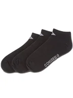 Skarpetki męskie - Converse Zestaw 3 par niskich skarpet unisex E747B-3010 Czarny - miniaturka - grafika 1