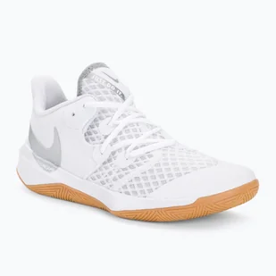 Buty do siatkówki Nike Zoom Hyperspeed Court SE white/metalic silver gum - Buty sportowe męskie - miniaturka - grafika 1