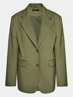 Marynarki i żakiety damskie - Gina Tricot Marynarka 19703 Khaki Oversize - miniaturka - grafika 1