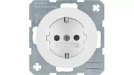 Gniazdka elektryczne - Hager Polo sp. z o.o. Berker R.1/R.3 Gniazdo pojedyncze Schuko 16A 250V białe 47432089 - miniaturka - grafika 1
