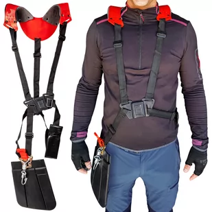 Szelki nośne do kosy spalinowej dwuramienne wzmocnione - Akcesoria do urządzeń ogrodniczych - miniaturka - grafika 1