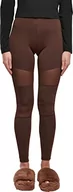 Legginsy - Urban Classics Damskie legginsy Tech Mesh, Brązowy, M - miniaturka - grafika 1