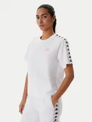 Koszulki i topy damskie - Kappa T-Shirt Banda Adi 371U6WW Biały Regular Fit - miniaturka - grafika 1