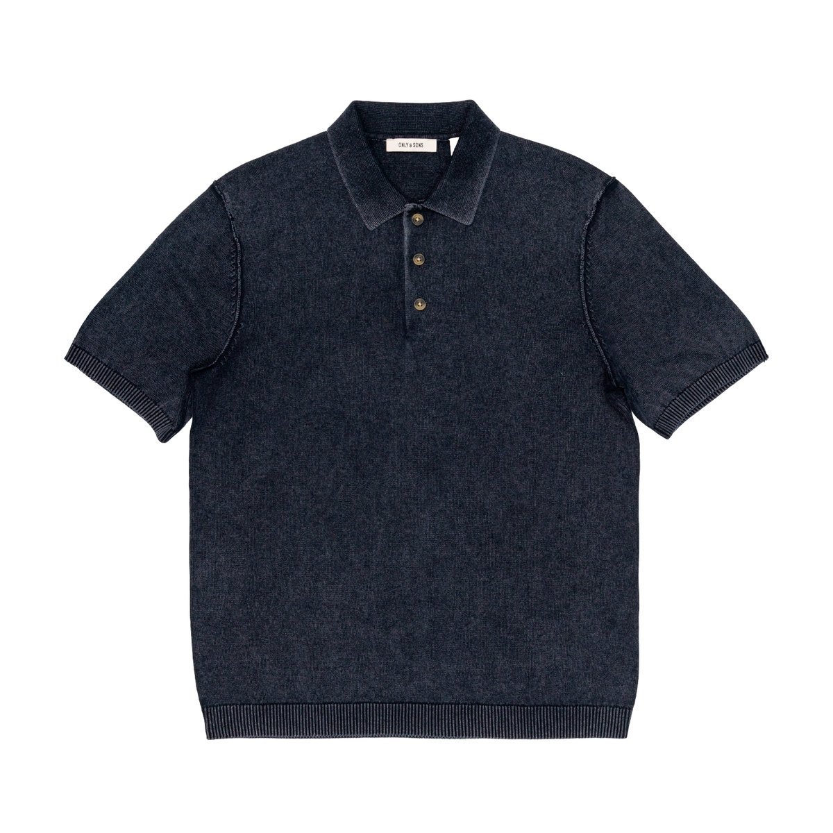 Polo męskie Only e Sons ONSGARSON SS REG WASH granatowy