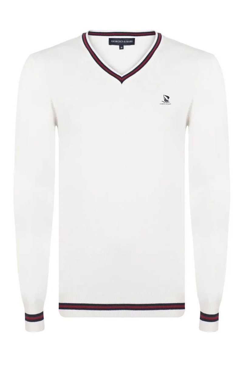 Sweter męski Giorgio di Mare Spring bawełniany ecru-L