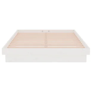 Lumarko Rama łóżka, biała, lite drewno, 120x190 cm, podwójna - Łóżka - miniaturka - grafika 6