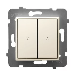 Ospel Łącznik żaluzjowy Ecru Aria - ŁP-7U/m/27 - Wyłączniki światła i elektryczne - miniaturka - grafika 1