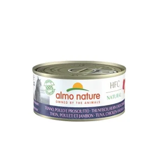 Almo nature HFC 24x150g Tuńczyk, kurczak i szynka - Mokra karma dla kotów - miniaturka - grafika 1