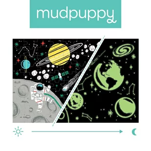 MudPuppy Outer Space Glow-in-the-Dark Puzzle - Puzzle - miniaturka - grafika 1
