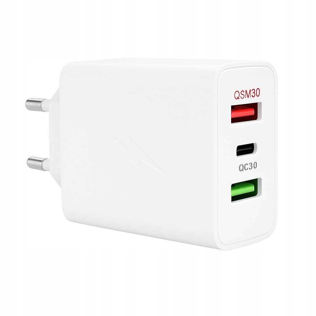 SZYBKA ŁADOWARKA SIECIOWA DO TELEFONU 50W USB typ C QC WTYCZKA FAST