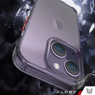 Etui na telefon Alogy Protective Case obudowa ochronna do Apple iPhone 14 Plus Czarno-przezroczyste - Etui i futerały do telefonów - miniaturka - grafika 4