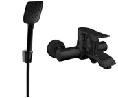 Zestawy prysznicowe - Mexen Pecos R62 bateria wannowa z zestawem prysznicowym, czarna - 7273R62-70 - miniaturka - grafika 1