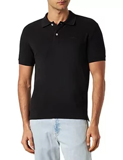 Koszulki męskie - Geox Męska koszulka polo M (DE), czarna, M, czarny, M - grafika 1