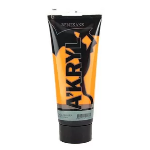 Farba akrylowa Akryl 200 ml żółta ciemna - Farby i media malarskie - miniaturka - grafika 1