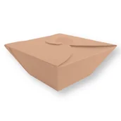 Opakowania gastronomiczne - Pudełko papierowe na sałatki 1L kraft 50szt - miniaturka - grafika 1