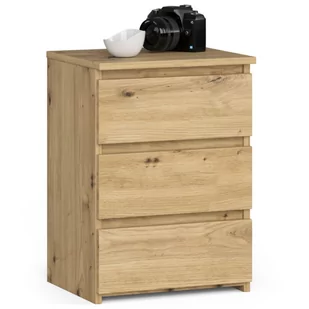 Szafka nocna CL3 40 cm 3 szuflady - dąb artisan - Szafki nocne - miniaturka - grafika 1
