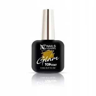Nc glam top coat gold 6ml top złote drobinki - Lakiery hybrydowe - miniaturka - grafika 1
