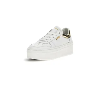 Damskie Sneakersy GUESS LIFET FL7LIFLEA12-WHIGO – Biały - Półbuty damskie - miniaturka - grafika 1