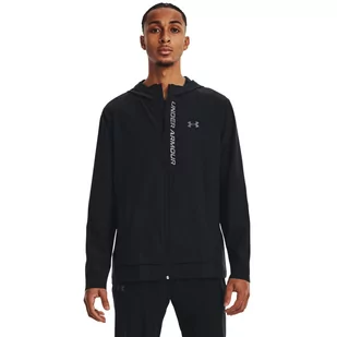 Męska kurtka do biegania Under Armour OUTRUN THE STORM JACKET - czarna - UNDER ARMOUR - Kurtki męskie - miniaturka - grafika 1