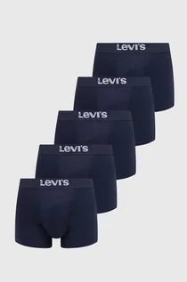 Majtki męskie - Levi's bokserki 5-pack męskie kolor granatowy - grafika 1