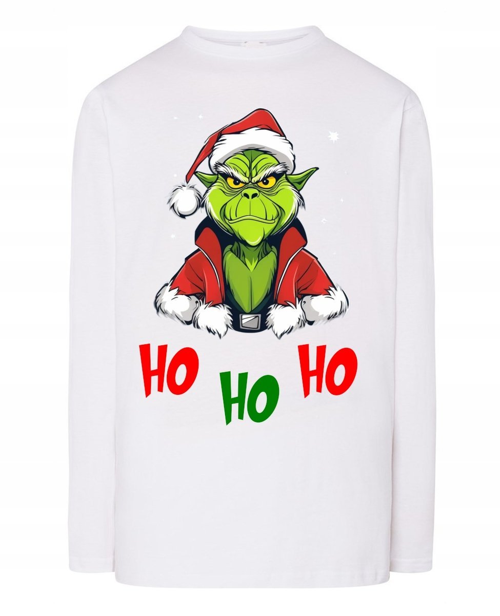 Longsleeve męski Yoda Grinch Ho Ho Ho Święta Prezent r.XXL
