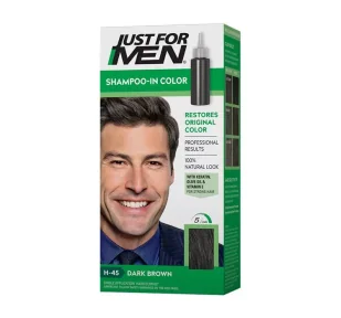 Just for Men akcesoria do pielęgnacji toenungs-Shampoo czarno-brązowa, 60 ML 440015 - Szampony do włosów - miniaturka - grafika 1