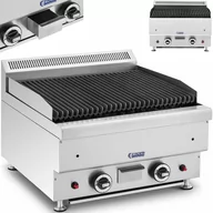 Piece, kotły  i płyty grzejne gastronomiczne - Grill lawowy - gaz ziemny - 2 x 7200 W - 50 x 47 cm - 0 - 460°C - Royal Catering RC-GLRG600 - 3 LATA GWARANCJI/DARMOWA WYSYŁKA - miniaturka - grafika 1