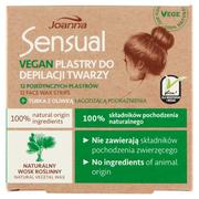 Depilacja - Joanna Sensual Vegan plastry do depilacji twarzy 12szt + tubka z oliwką łagodzącą - miniaturka - grafika 1