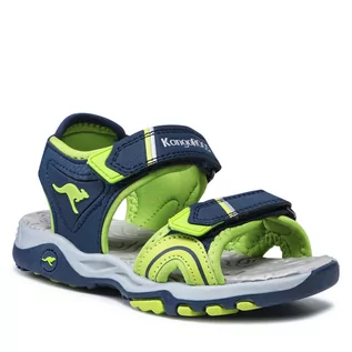 Buty dla chłopców - Sandały KANGAROOS - K-Track 18487 000 4054 Dk Navy/Lime - grafika 1