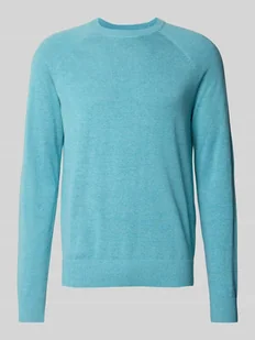 Sweter z dzianiny z raglanowymi rękawami model ‘Loic’ - Swetry męskie - miniaturka - grafika 1