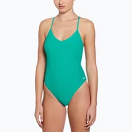 Stroje kąpielowe - Strój pływacki jednoczęściowy damski Nike Swoosh Link Y-Back - miniaturka - grafika 1